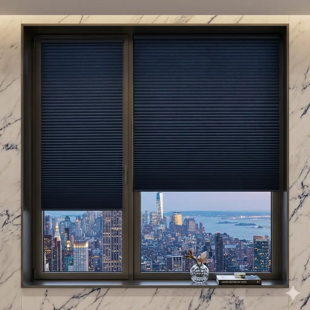 Black Blackout Cellular Shades