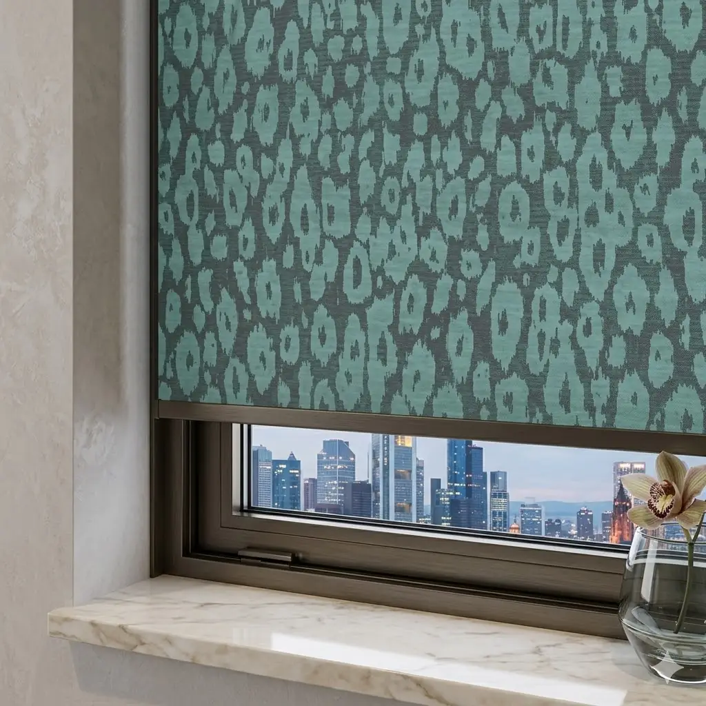 Exotic Pine Electrical Roller Blind