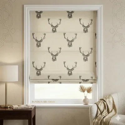 Stag Grey Roman Blind