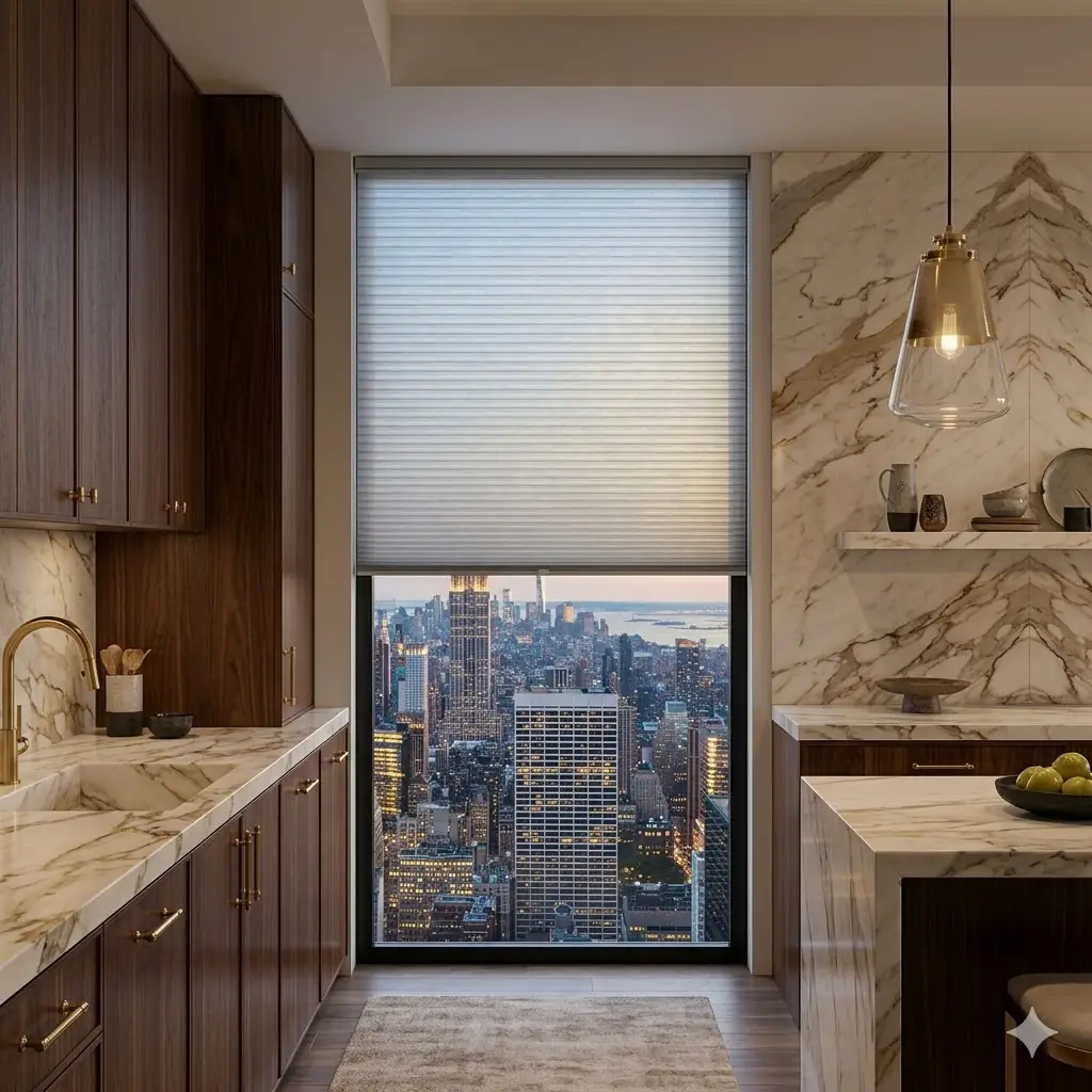 White Cellular Blackout Blind