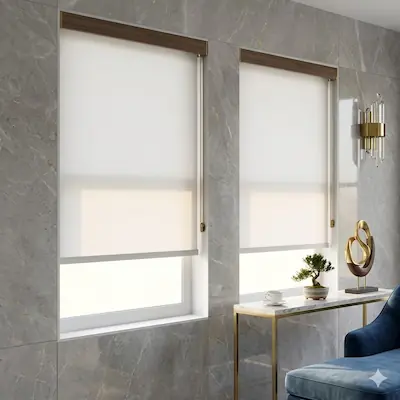 Modern Fabric Light-Filtering Roller Blinds