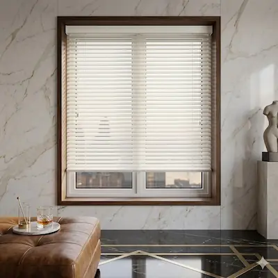 Room Darkening White Venetian Blinds