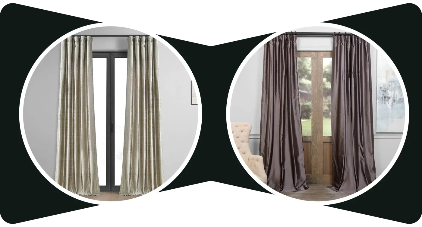 Add a Touch of Luxury with Premium Silk Curtains!