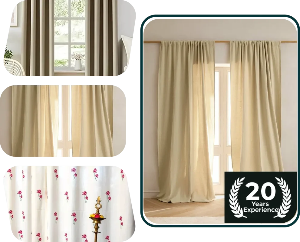 Buy Cotton Curtains Abu Dhabi Natural Fabric Curtains for Modern Homes