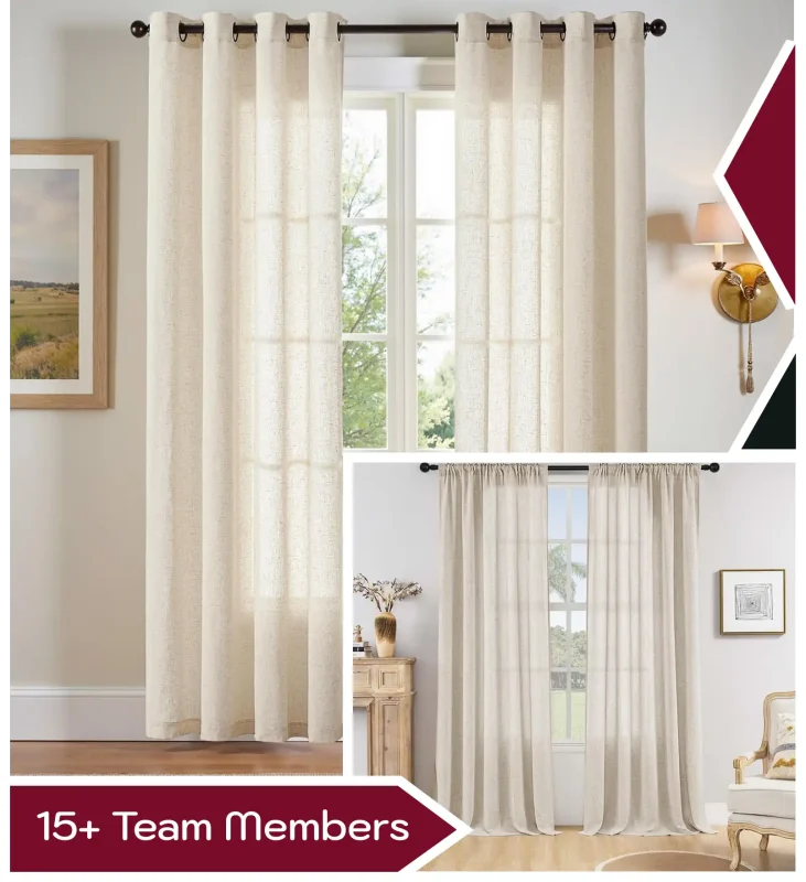 Linen Curtains Designed for Natural Comfort & Effortless Style