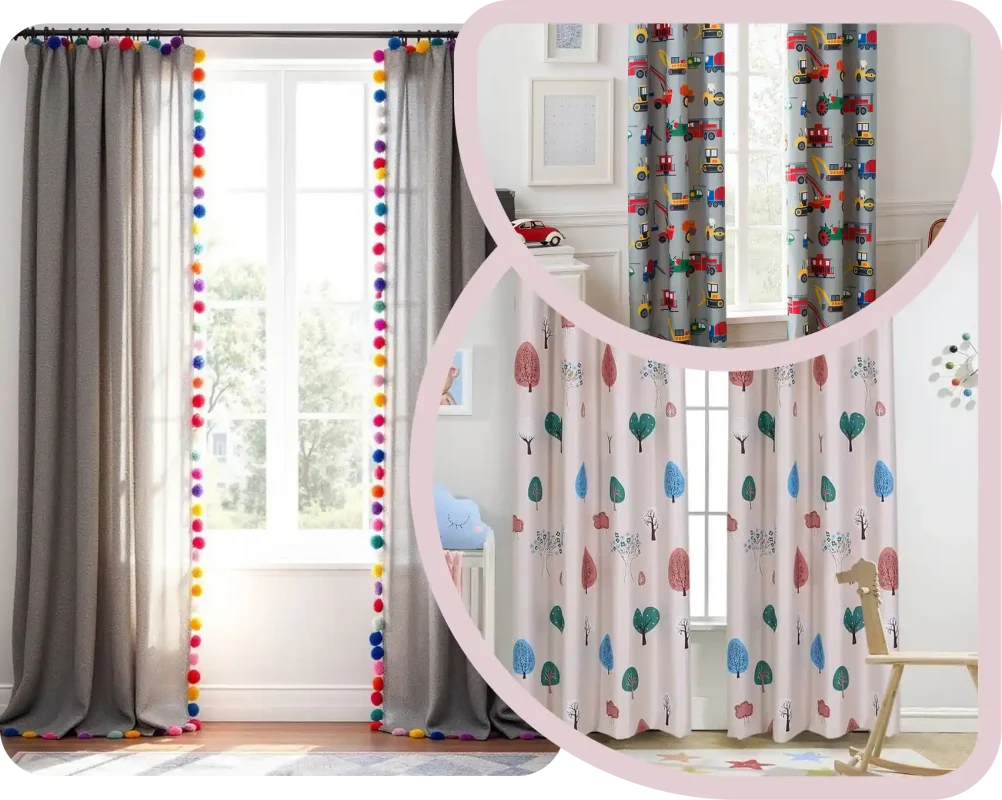 Customize Kids' Room Curtains Around Your Child's Personality