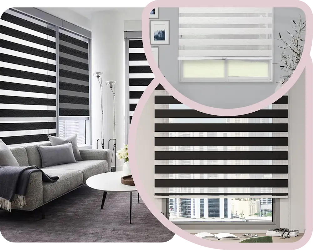 Customize Stripe Widths, Fabric Textures, Color, & Add Smart Motorization